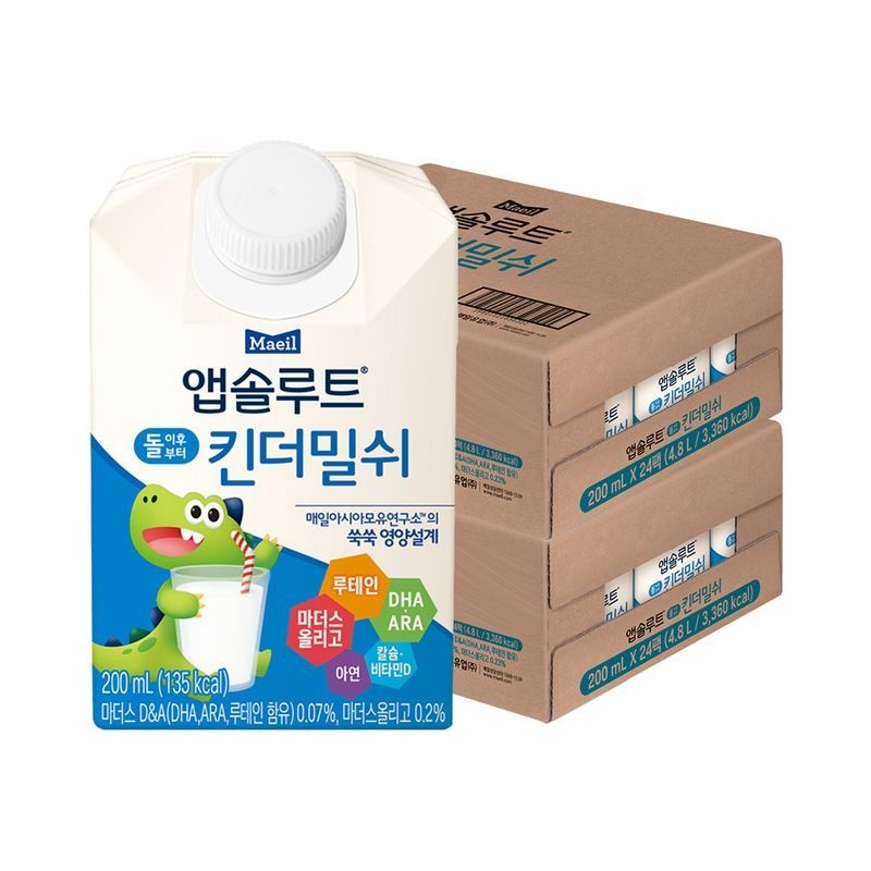 앱솔루트 킨더밀쉬 200ml 48팩