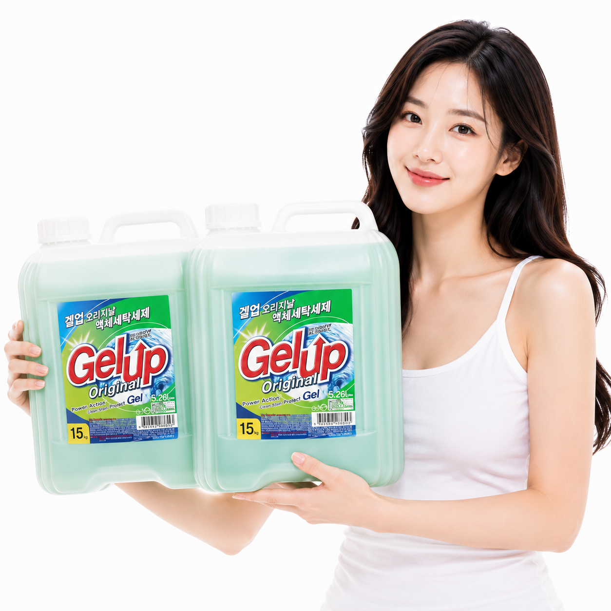 겔업 오리지날 액체세제15L 말통 세탁 세제 2개