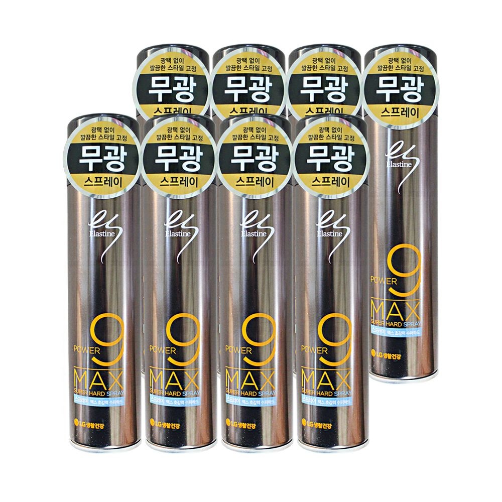 엘지 엘라스틴 맥스 초강력 수퍼하드 헤어 스프레이 280ml 8개