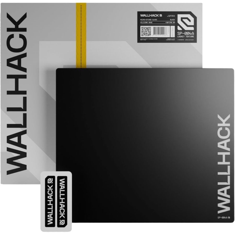 [해외] 월핵 WALLHACK 유리 게이밍 마우스패드 e스포츠용 SP-004A 2컬러