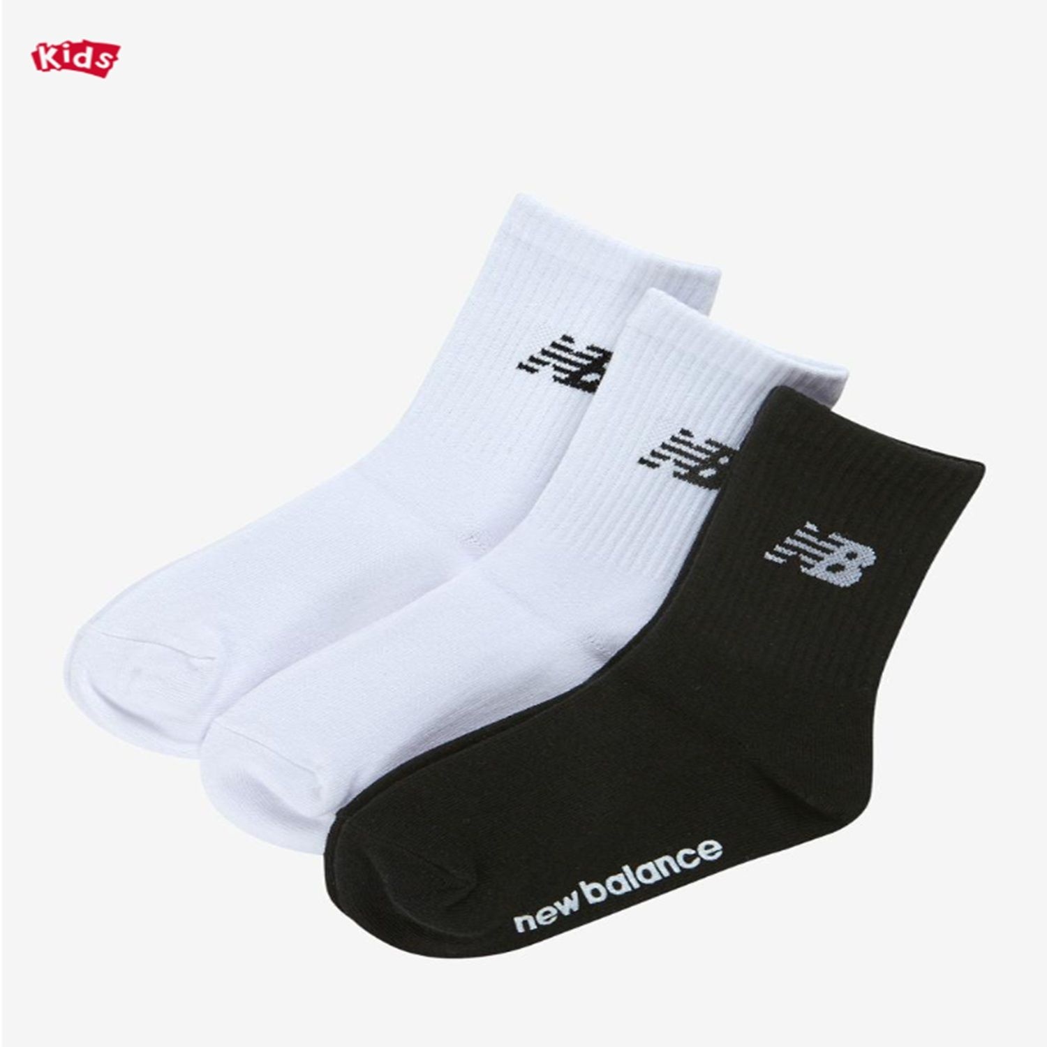 [롯데백화점] 뉴발란스 키즈 [3PCS] 에센셜 장목 양말 NK8EGS203U