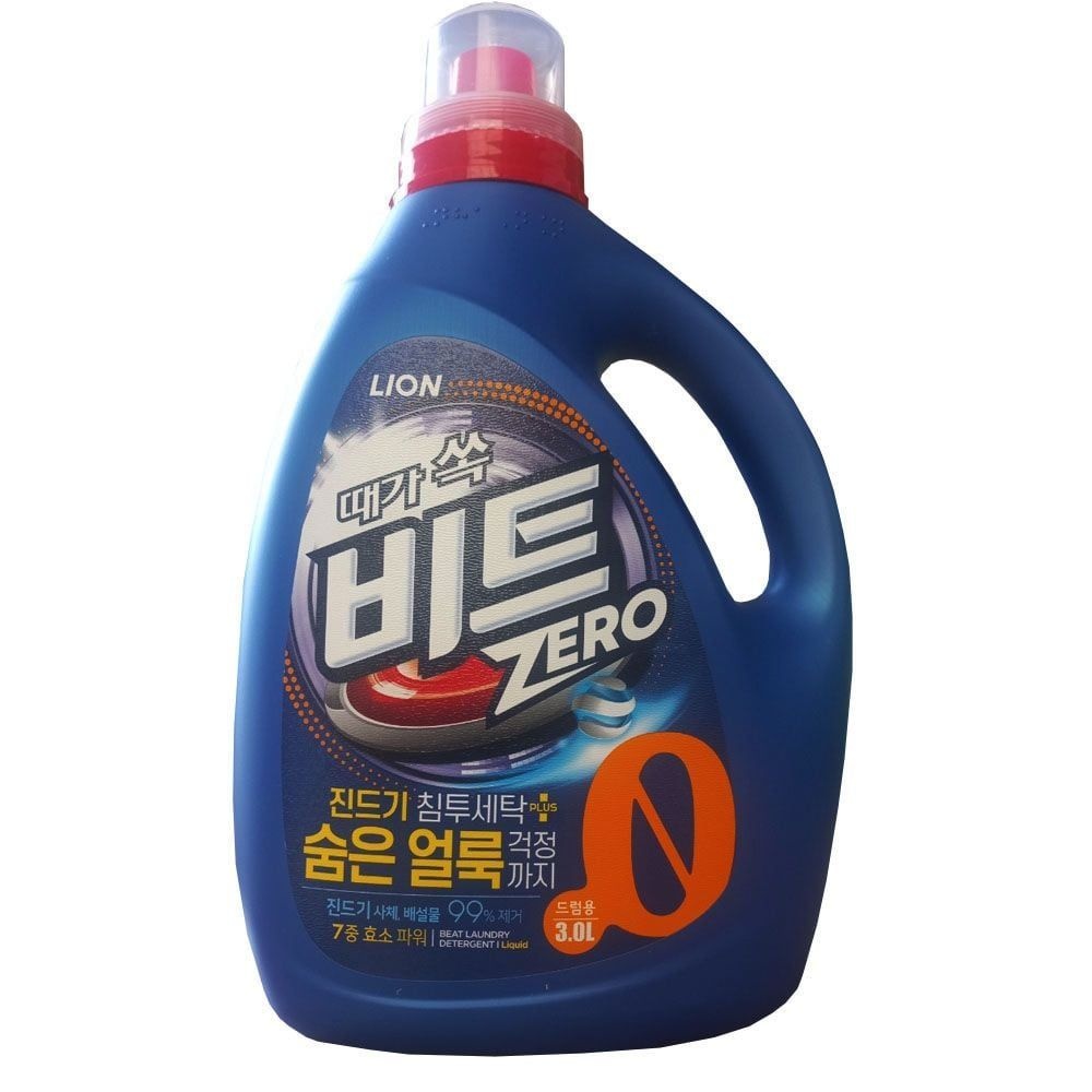 비트제로 드럼용3L 비트 진드기제거 라이온코리아 드럼세탁기용 액체세탁세제