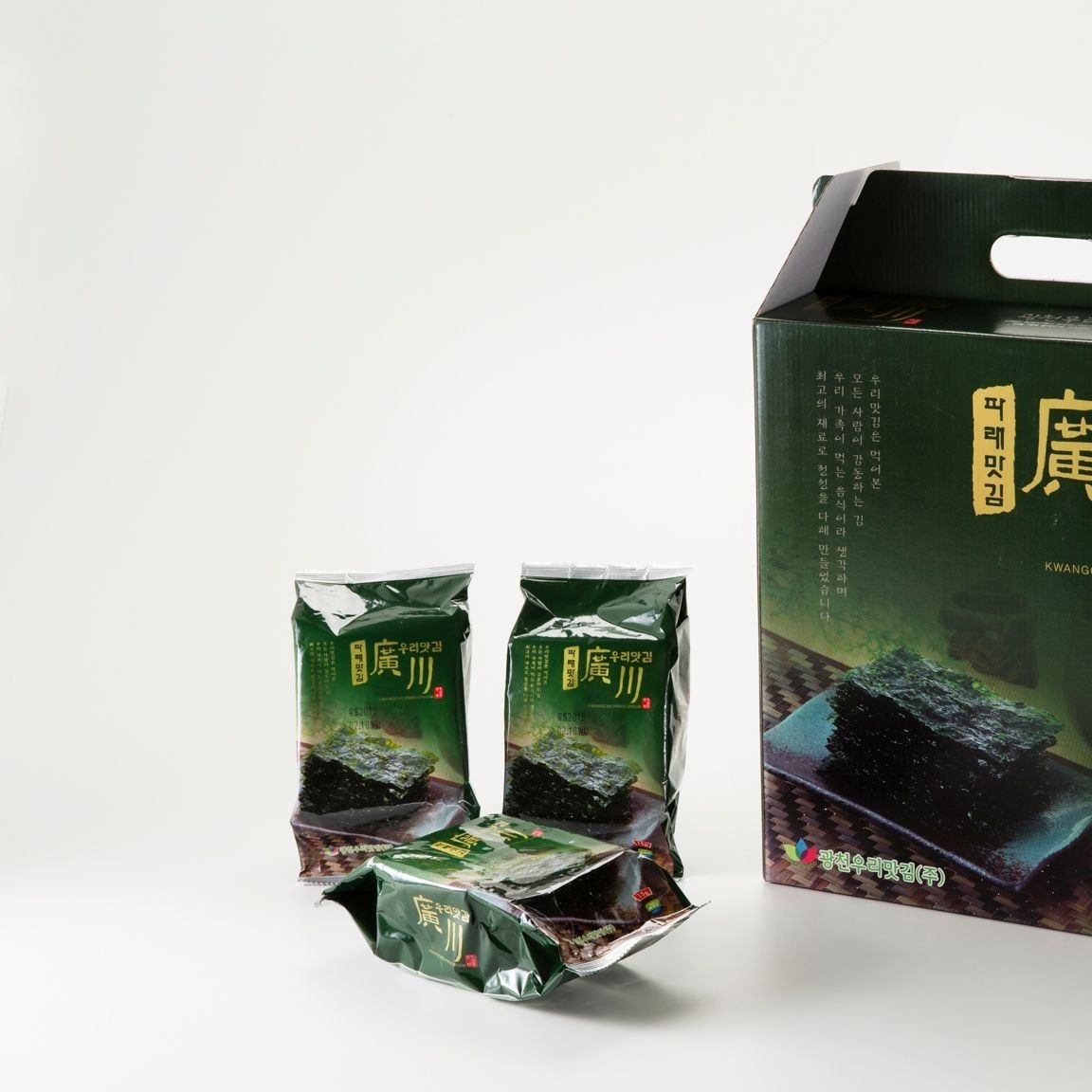 광천우리맛김 파래 식탁김 15봉 우리맛김 조미김 김 광천