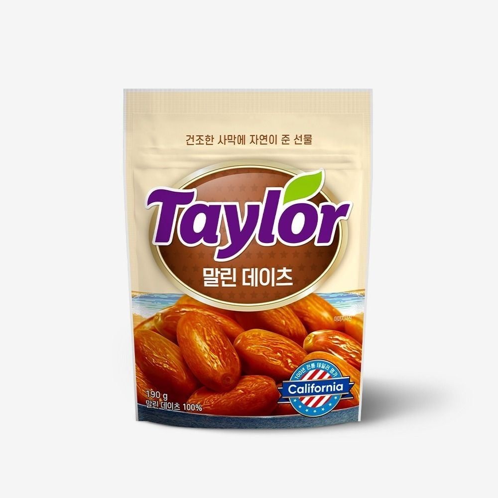 Taylor 대추야자 말린데이츠 190g x 3입 블랙체리 건대추