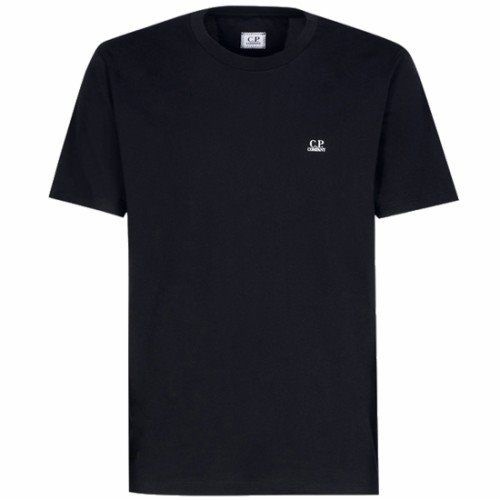 CP COMPANY [시피컴퍼니] 12CMTS046A 005100W 999 가슴로고 프린팅 반팔티셔츠 블랙 남성 티셔츠 / TJ