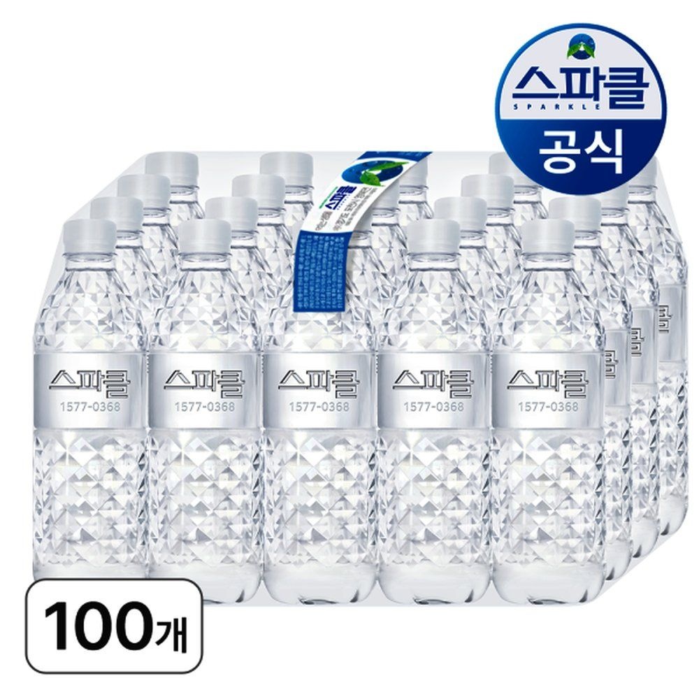 스파클생수 500ml 100병 (도착보장/무라벨)