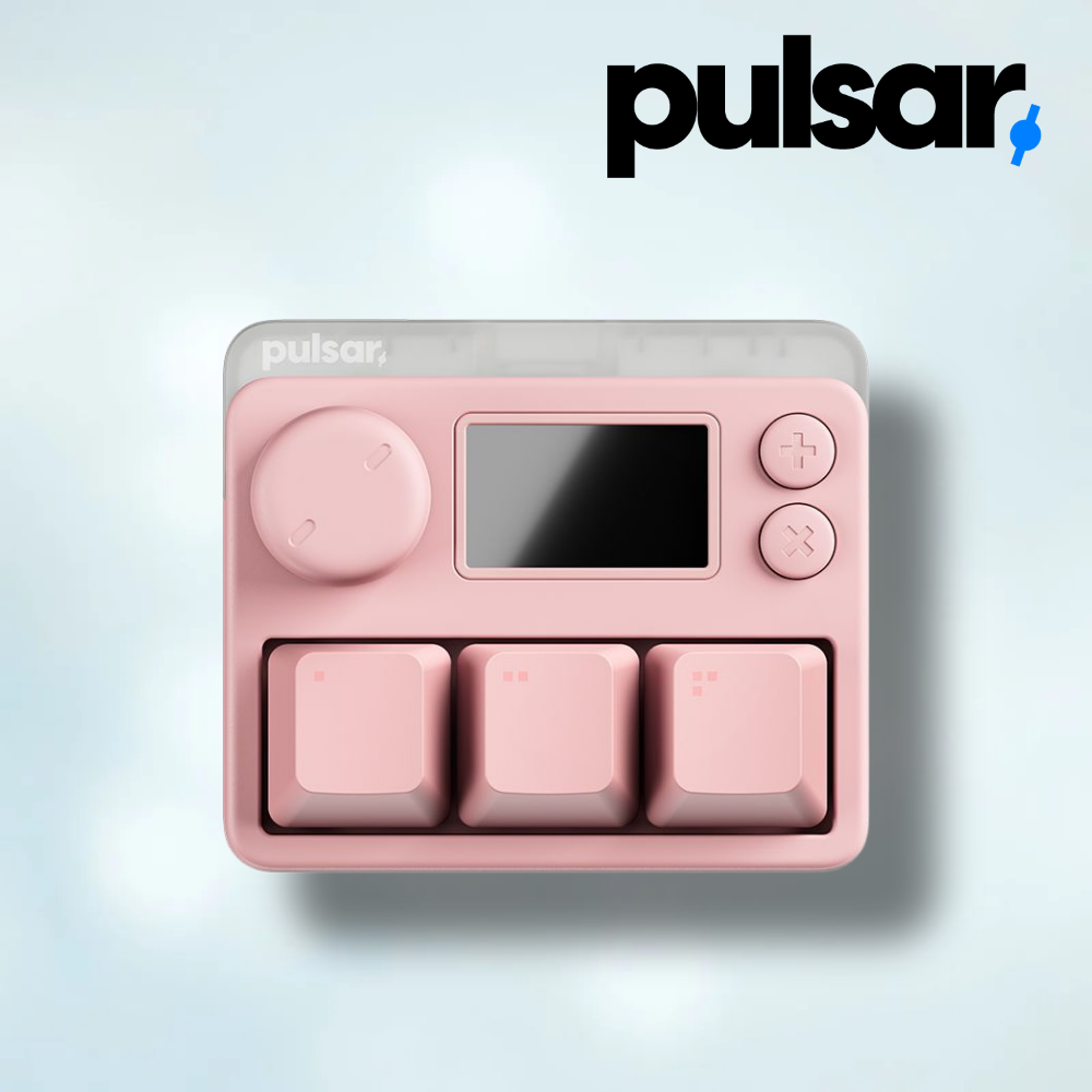 펄사 Lab XPAD 마그네틱 키보드 미니 화이트 커스텀 키패드 핑크