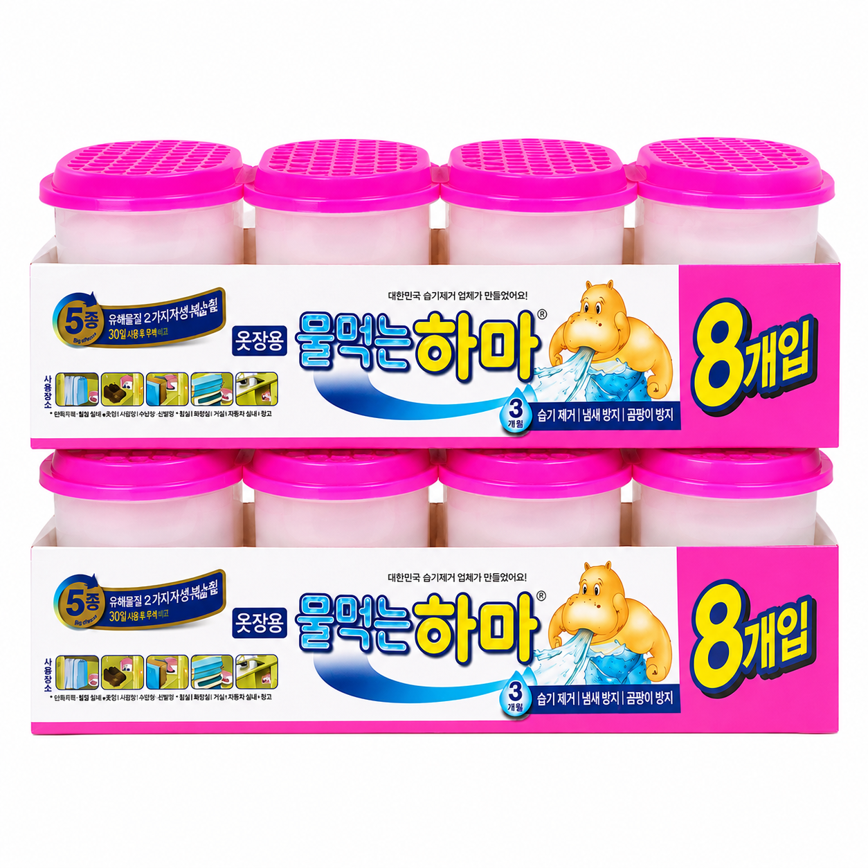 물먹는하마 물먹는 하마 옷장용 제습제 300g x 16개입