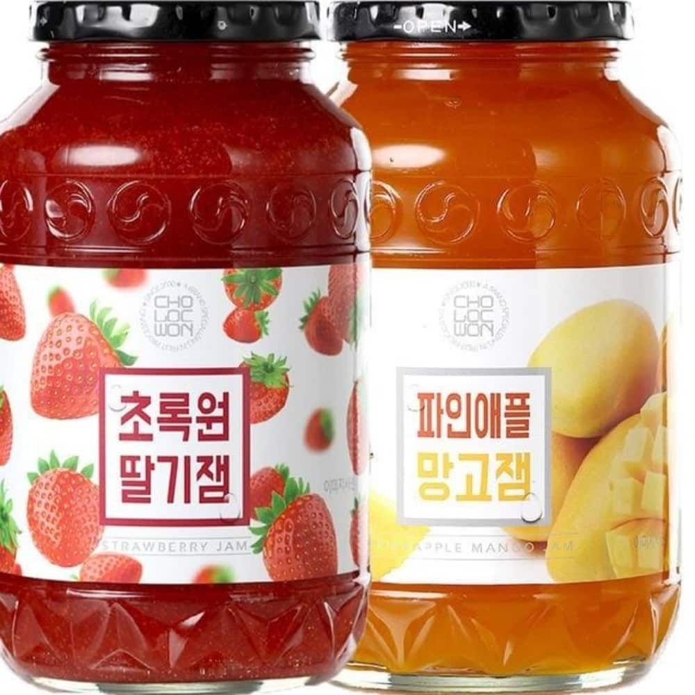 서규몬 딸기잼 파인애플망고잼 1KG씩 초록원잼 딸기스프레드 과일스프레드