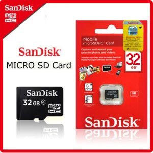 샌디스크 마이크로SD카드 32GB Class4 메모리카드 블랙박스 저장장치