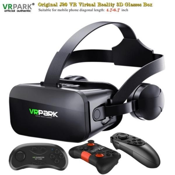[해외] VR 안경 모바일 4K 가상 현실 3D IOS 안드로이드 폰용 스테레오 구글 카드보드