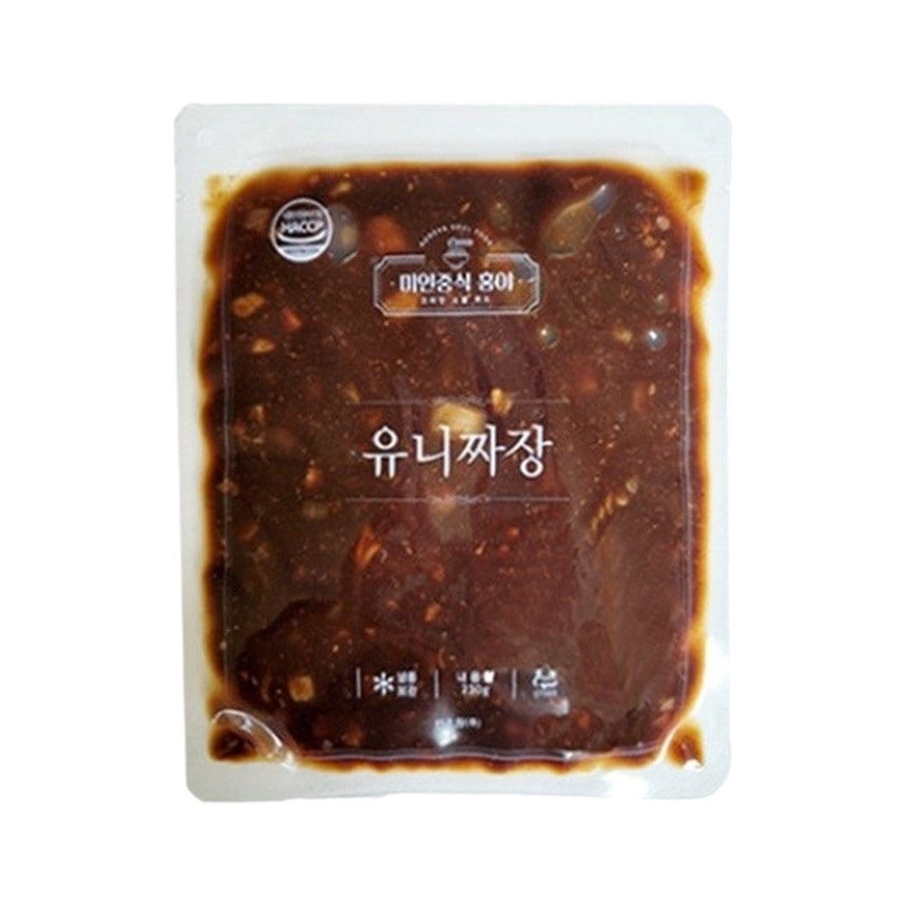 미인중식 전자레인지 직장인 혼밥 도시락 간편조리식품 홍야 유니짜장 230g 1개
