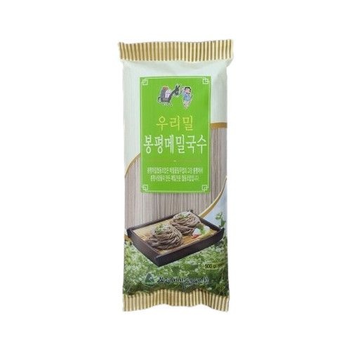 봉평 시원한 간편식 대용량 냉우동 일본라면 소바 우리밀 봉평메밀국수 500g 1개