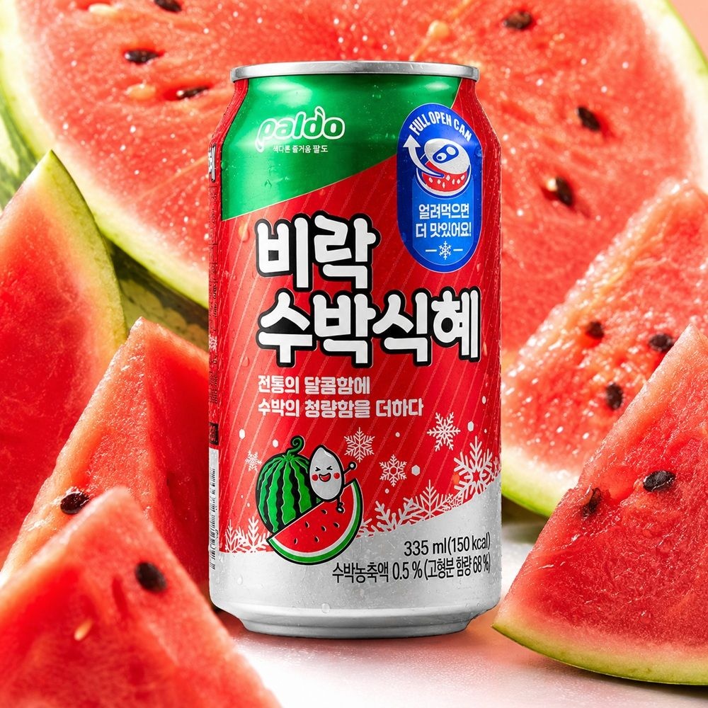 팔도 비락 수박식혜 335ml 24개