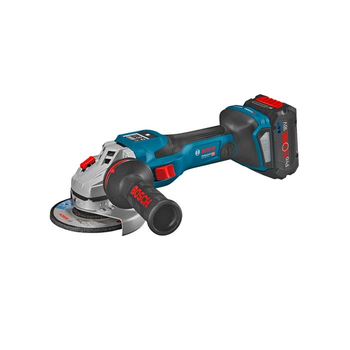 BOSCH 보쉬 충전그라인더 4인치 GWS18V-15SC 8.0Ah 배터리2개
