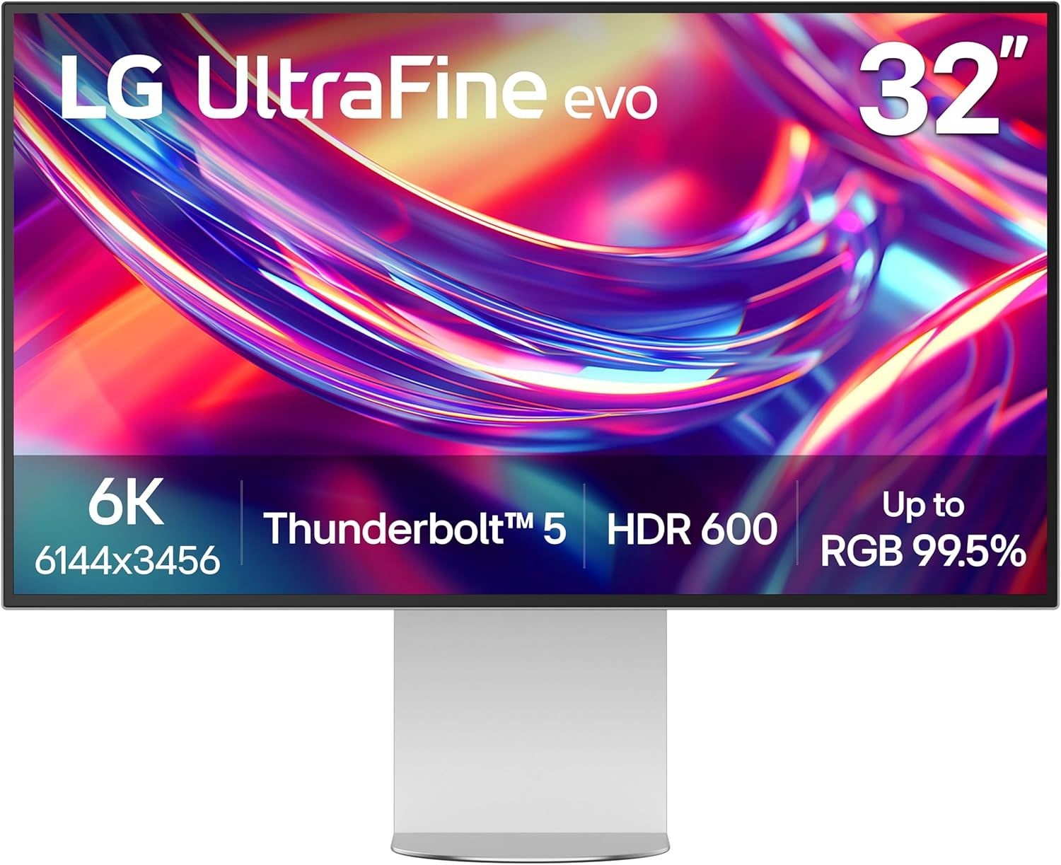 LG 32U990A-S 32인치 초미세 6K (6144 x 3456) 나노 IPS 블랙 썬더볼트 5 프로페셔널 모니터, 60Hz, 디스플레이 HDR 600, 스피커,