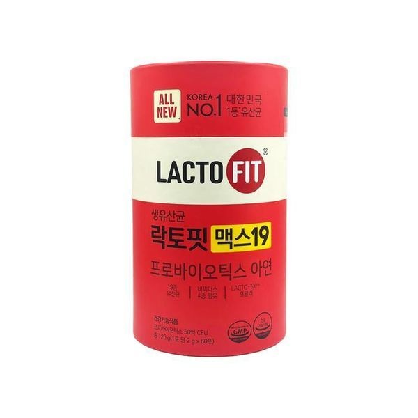 [하프클럽]종근당건강 락토핏 맥스19 프로바이오틱스 생유산균 아연 2g x 60포 1통 / N