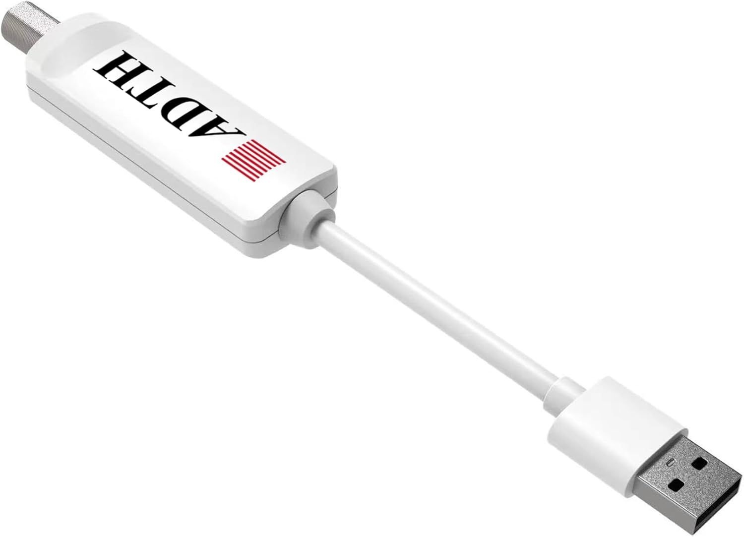 ADTH 차세대 TV USB 튜너, 안드로이드 TV/구글 TV/파이어 TV용 ATSC 3.0 + 1.0 OTA 수신기, 암호화된 지원(인터넷 필수), 돌비