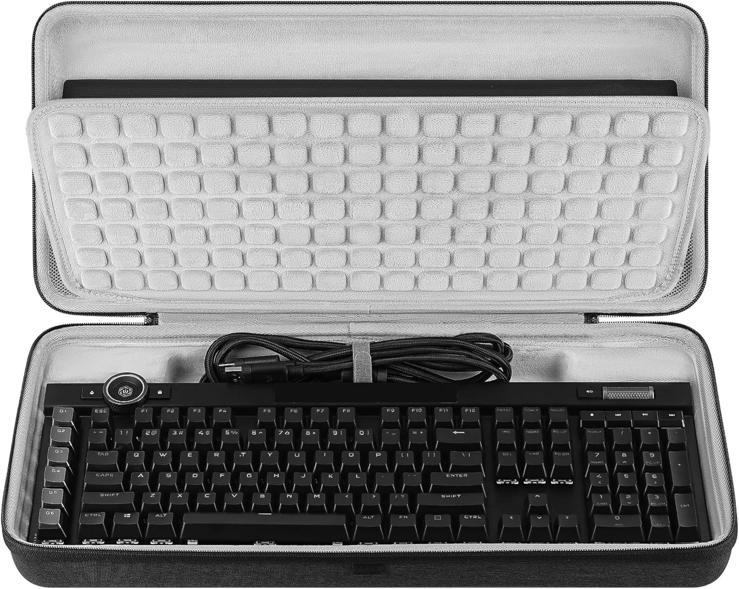 GEEKRIA 풀사이즈 키보드 하드 쉘 케이스, Corsair Galleon 100 SD/K100 RGB/K70 MAX, Razer BlackWidow V4 Pro, 104-108 키 컴퓨터