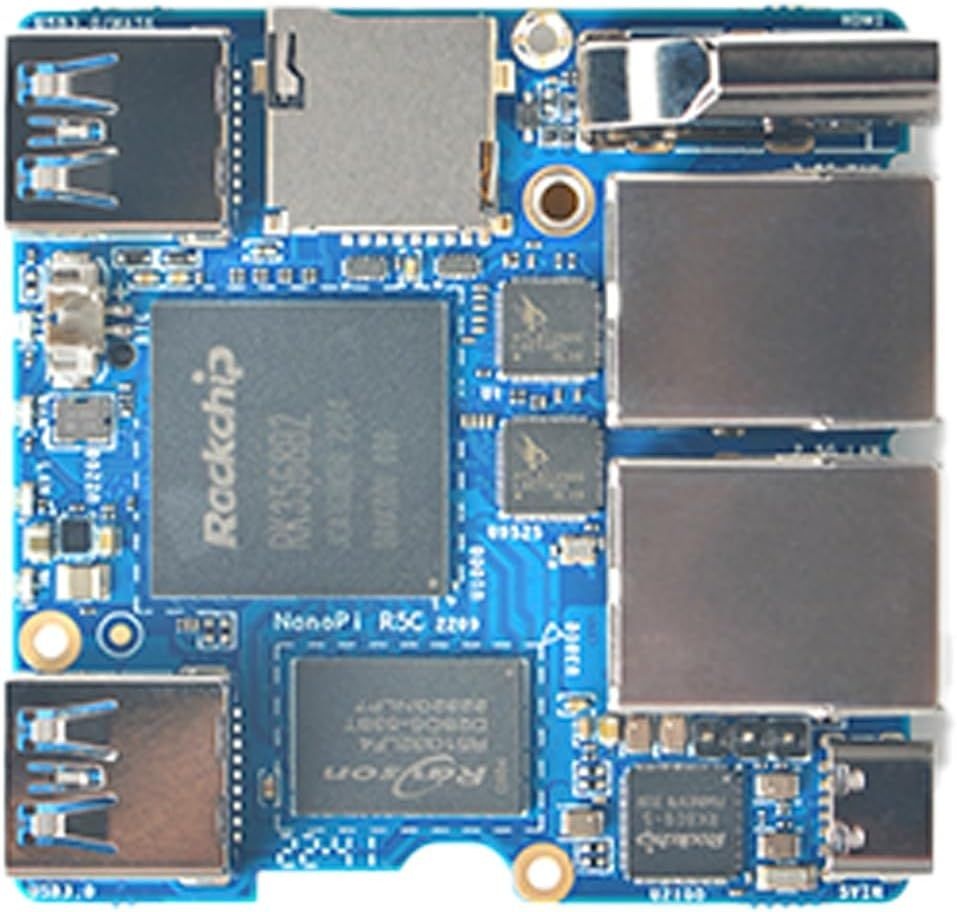 FriendlyELEC 나노파이 R5C 미니 WiFi 라우터 게이트웨이, Rockchip RK3568 SoC, 듀얼 2.5G GbE 이더넷 포트, M.2 Key E, 지원 도커
