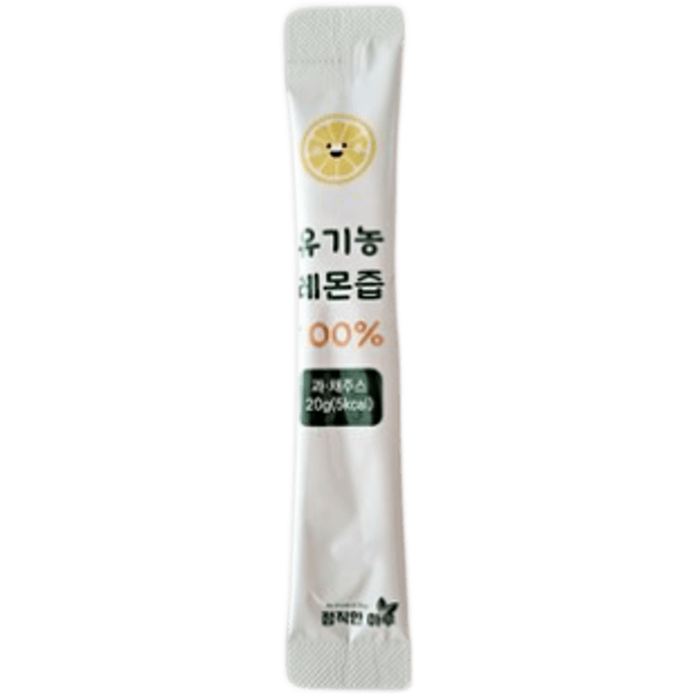 정직한하루 100% 착즙 유기농 레몬즙 20g 100개