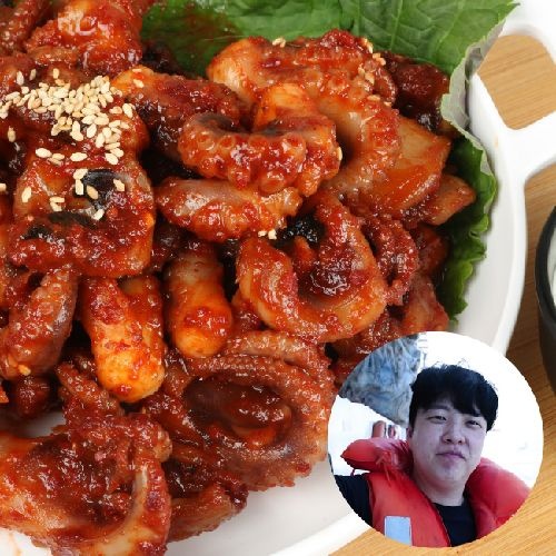 [온누리상품] [골목식당 맛집] 포방터 양념 쭈꾸미 볶음 밀키트 매운 매콤 캠핑 요리 500g x 3팩 (6인)