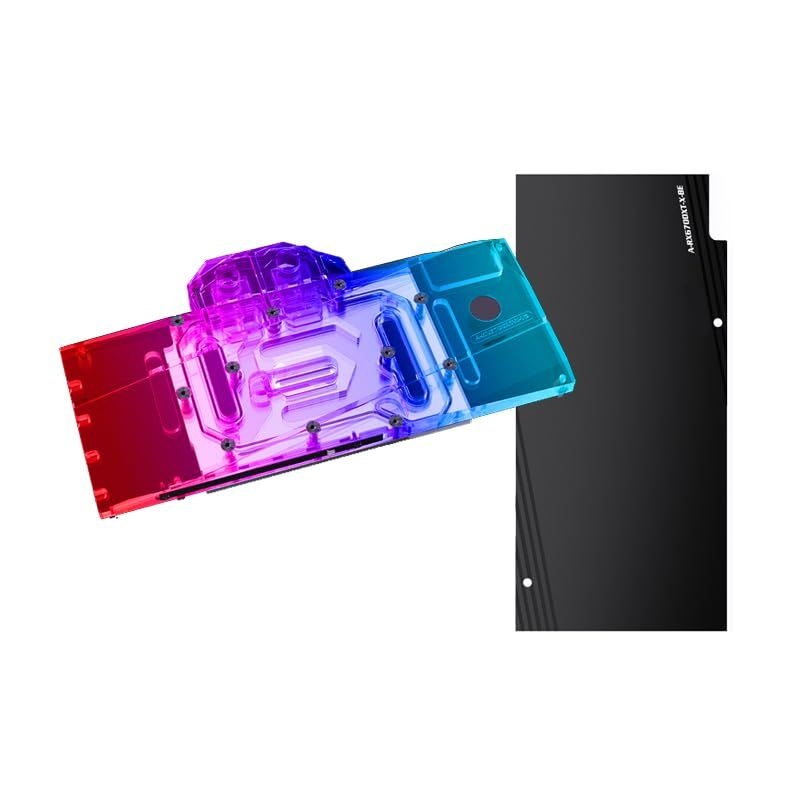 GPU 워터블록 - AMD 라데온 RX 7900 XTX XT 7800 레퍼런스 에디션, 백플레이트가 있는 PC 수냉식 쿨러(AMD 6700 창립자