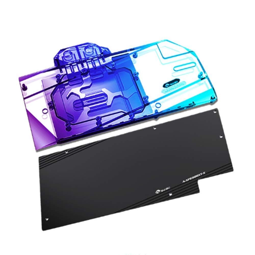 XFX 라데온 RX6900XT RX6800XT 스피드스터 머크 319용 바이스키 구리 GPU 수냉 블록(백플레이트 포함 5V ARGB RBW 아우라