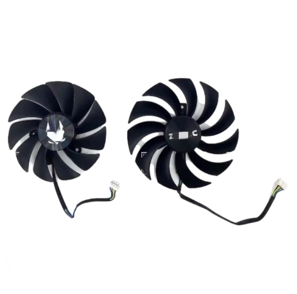 AKUYAO 왼쪽 88cm 오른쪽 100mm GPU 쿨링 팬 세트 ZOTAC RTX3070 8GB 트윈 엣지 GAA8S2U/GA92S2U 그래픽 카드 교체