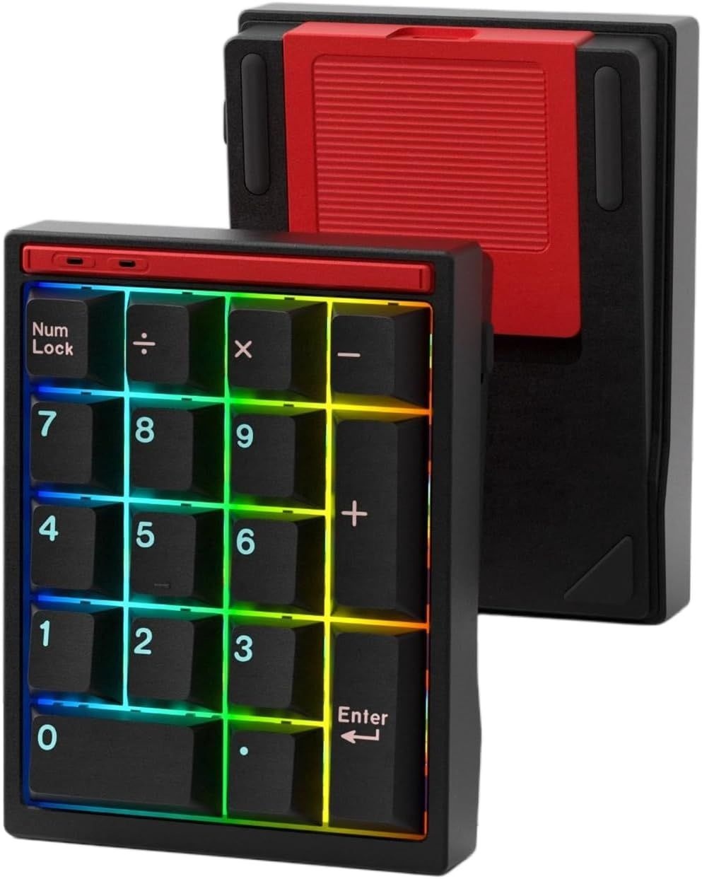 BOYI Y17 알루미늄 기계식 숫자 패드, 무선 RGB 키패드, 퀵 릴리스 블루투스 5.0/2.4G/Type-C 트라이 모드 핫 스왑