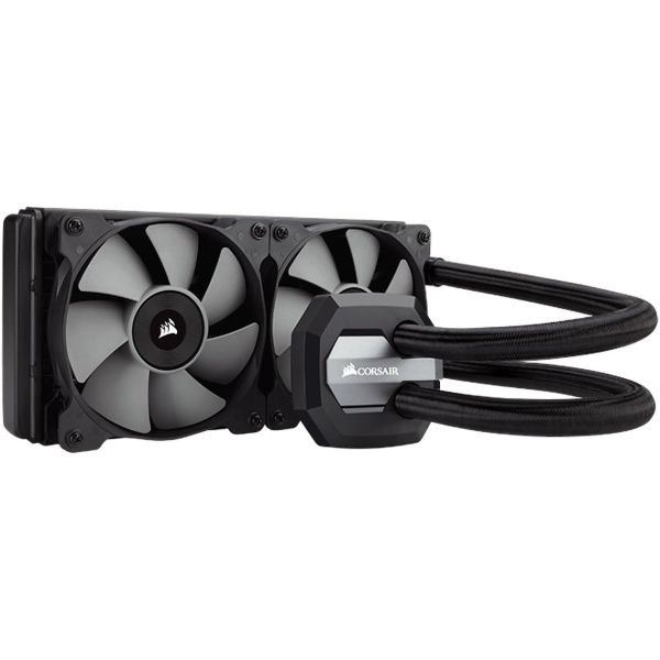 커세어 CW-9060025-WW 하이드로 시리즈, H100i v2, 240mm 라디에이터, 듀얼 120mm PWM 팬, 고급 RGB 조명 및 소프트웨어가