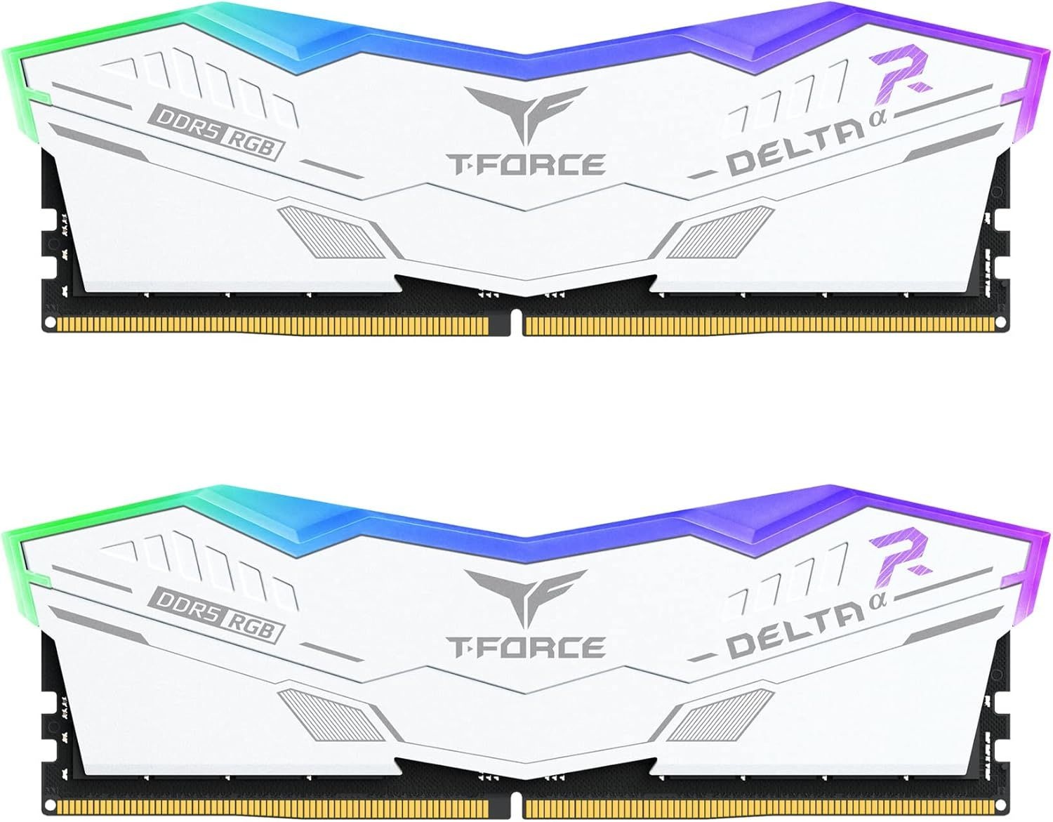 팀그룹 티포스 델타 알파 RGB DDR5 램 32GB 키트(2x16GB) 5600MHz(PC5-44800) CL40 인텔 XMP 3.0 및 AMD 엑스포 호환 데스크톱