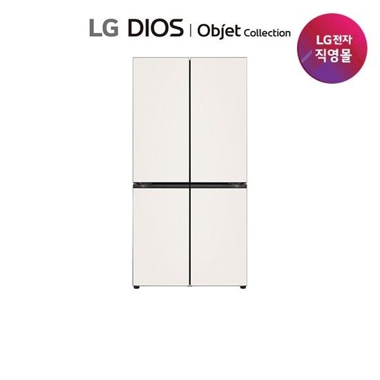 LG 디오스 AI 오브제 글라스 6도어 더블매직 냉장고 M876GBB232 M876GBC232
