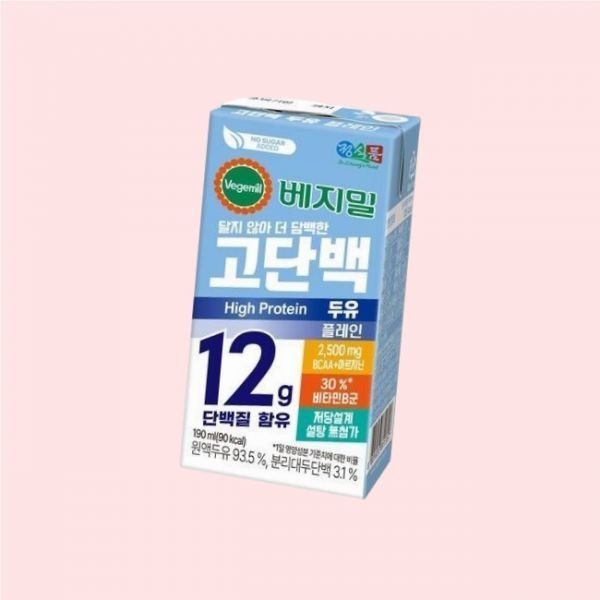 [오늘출발] 베지밀 고단백 두유 플레인 설탕무첨가 저당두유 190mlx16팩 4713062