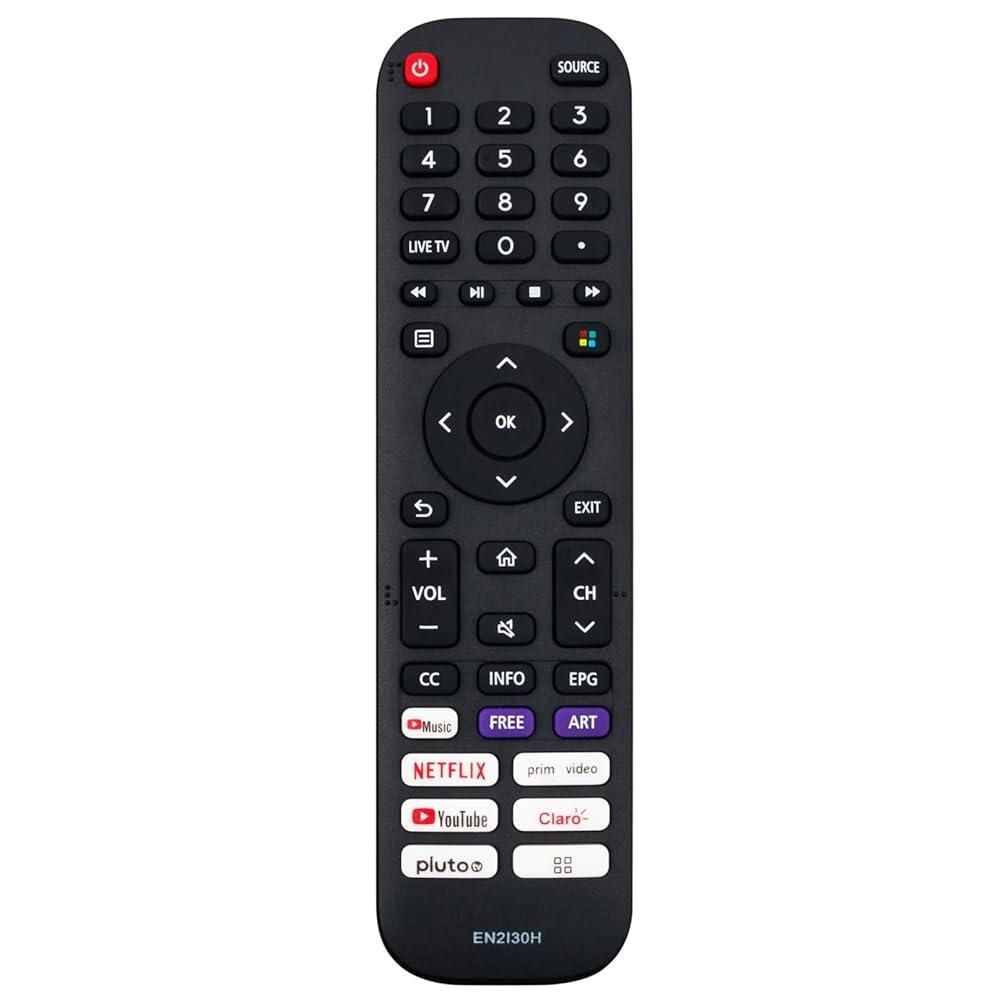 [해외] EN2I30H 호환교체 원격 커맨더 Hisense TV 65H77G 65V6G 65A60G 55A60G 50A60G 50A60H 43A60GMV 43A60G 43A60H 55A60H 50H6G 50H와 호환 777G 55. H