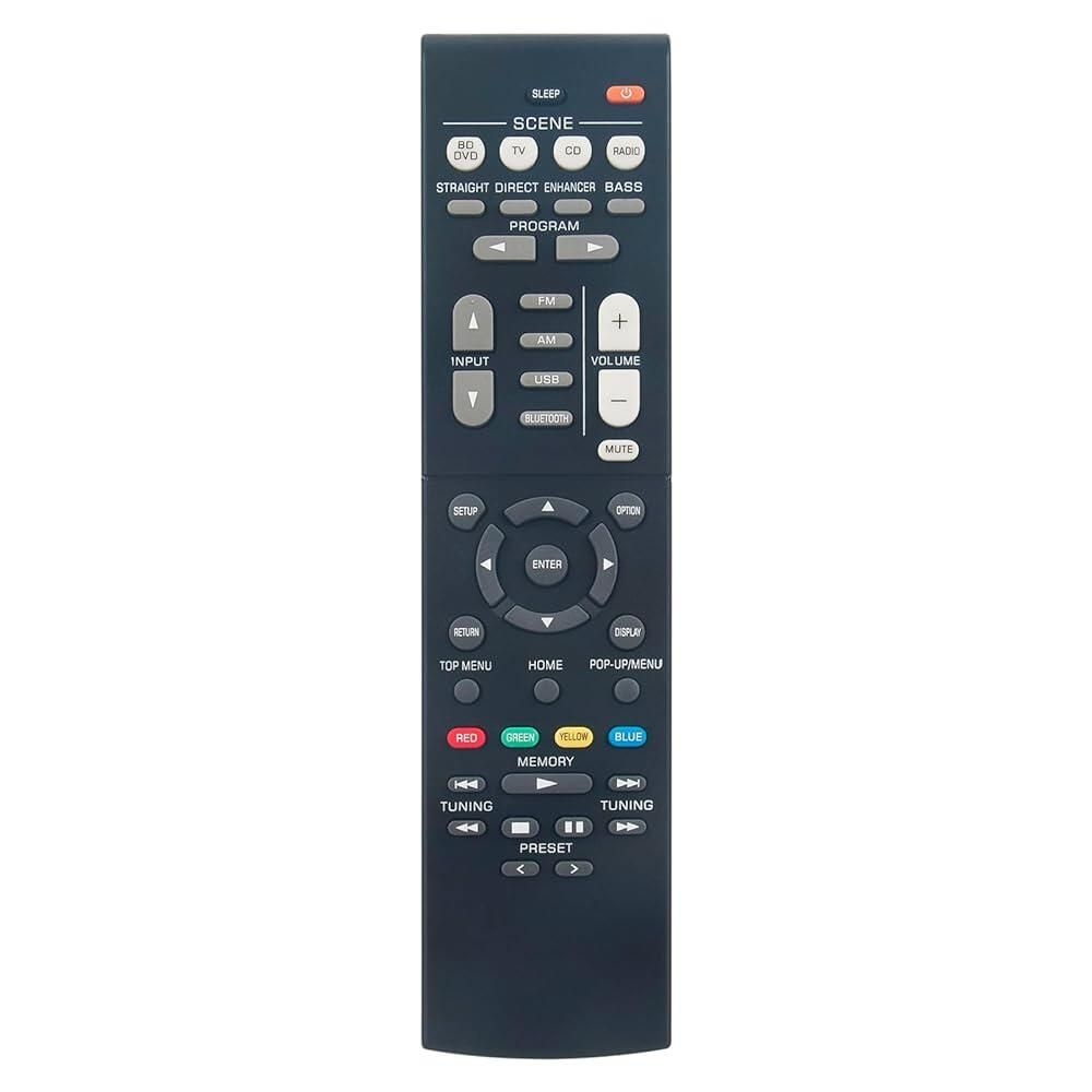 [해외] RAV561 ZZ43210 호환교체용 AV 리시버 원격 커맨더 야마하 스테레오 홈 시어터 시스템 YHT-4950U RX-V385 HTR-3072 RX-V381 HTR-307