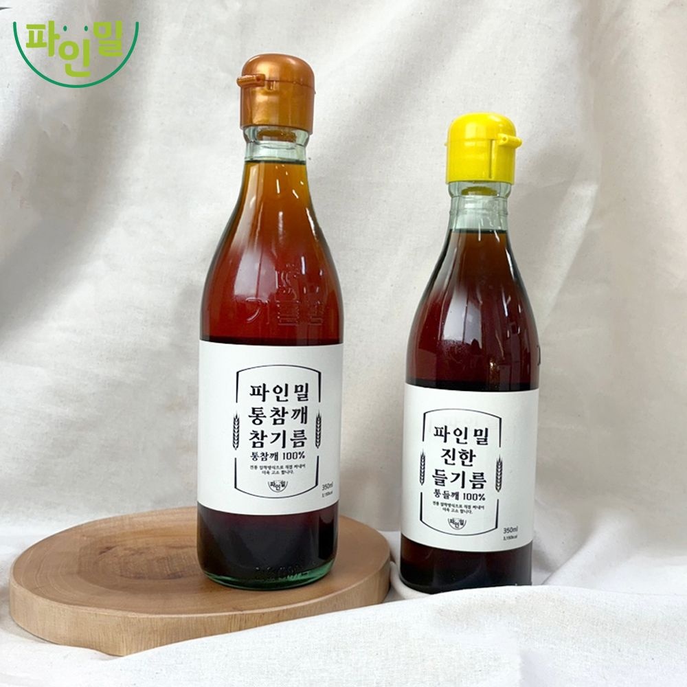 [롯데온] 저온압착 통깨 100% 참기름 총 2병