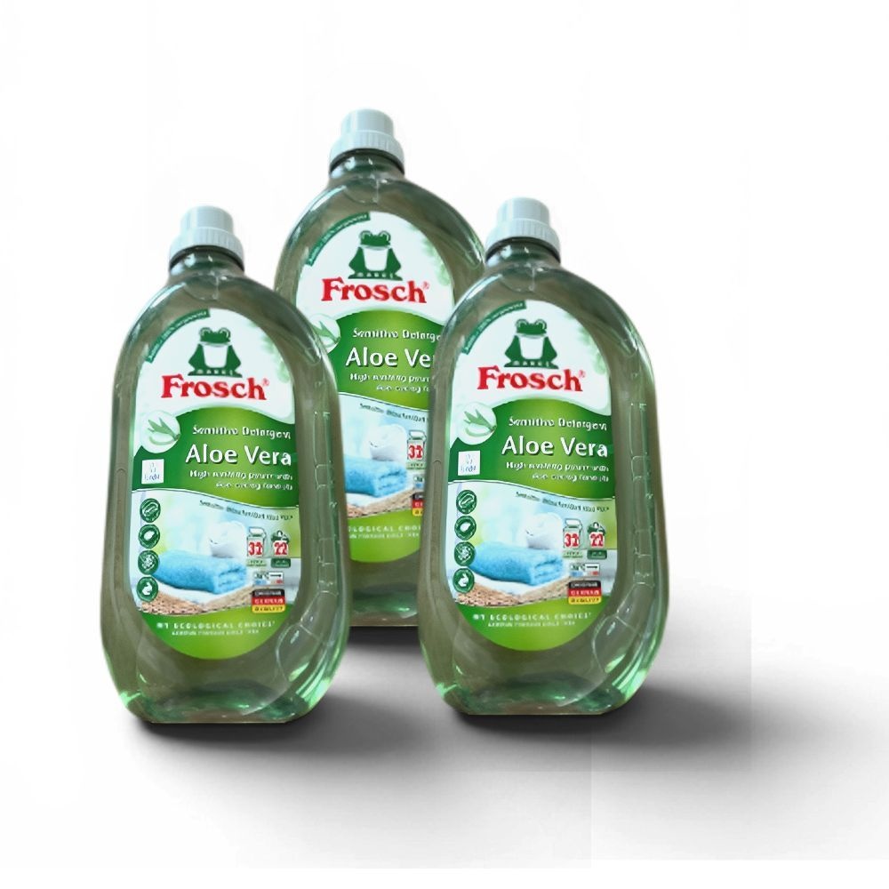 프로쉬 알로에베라 액상 세탁세제 일반 드럼 겸용 독일 액체세재 프록시 빨래 개구리 프로그 frosch 1.5L 3개