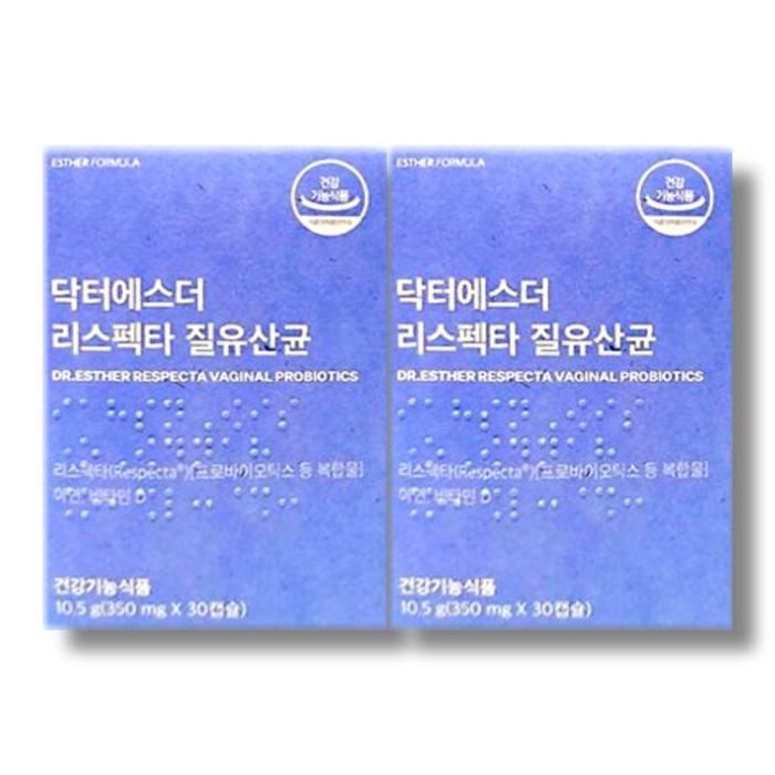 닥터에스더 리스펙타 질유산균 350mg x 30캡슐 2박스