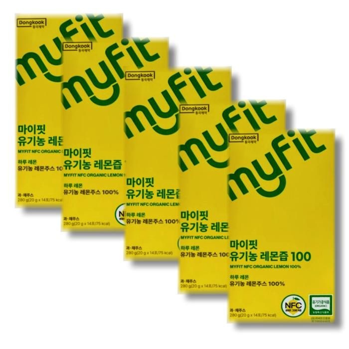 동국제약 마이핏 유기농 레몬즙 100 x 14개입 5박스