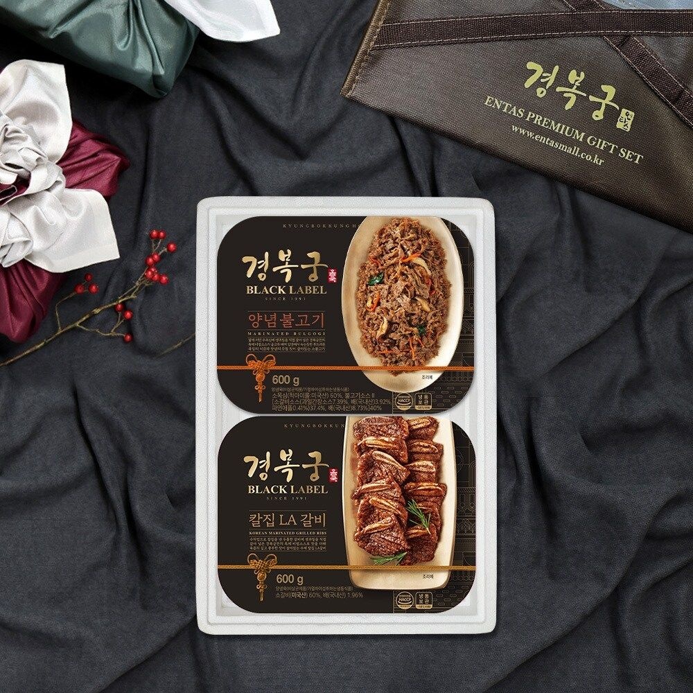 경복궁 [경복궁 선물세트]칼집la갈비+양념불고기 선물세트 2호(1.2kg)