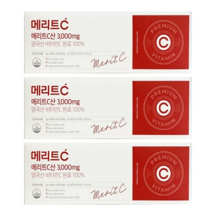 메리트C산 3000mg 90포 x 3박스