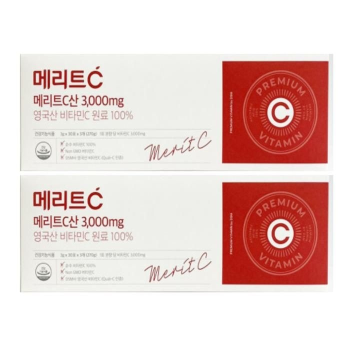 메리트C산 3000mg 90포 x 2박스