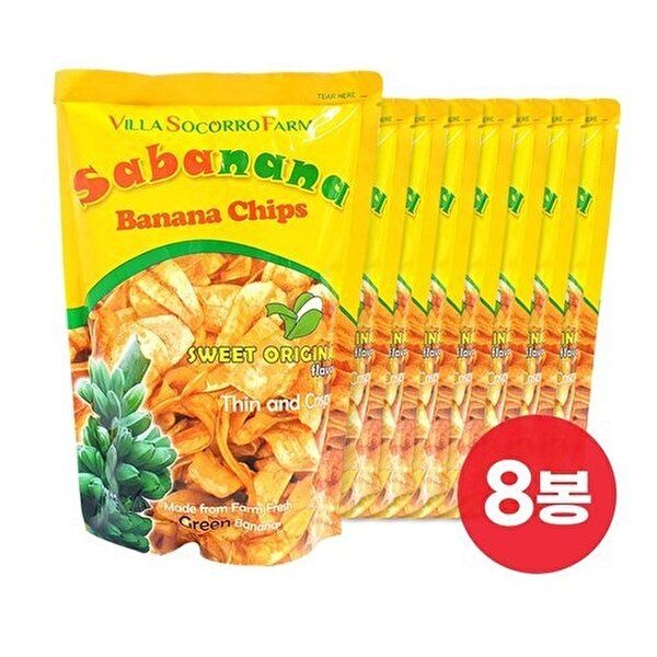 [뉴트리365]필리핀 사바나나 바나나칩 100g x 8봉