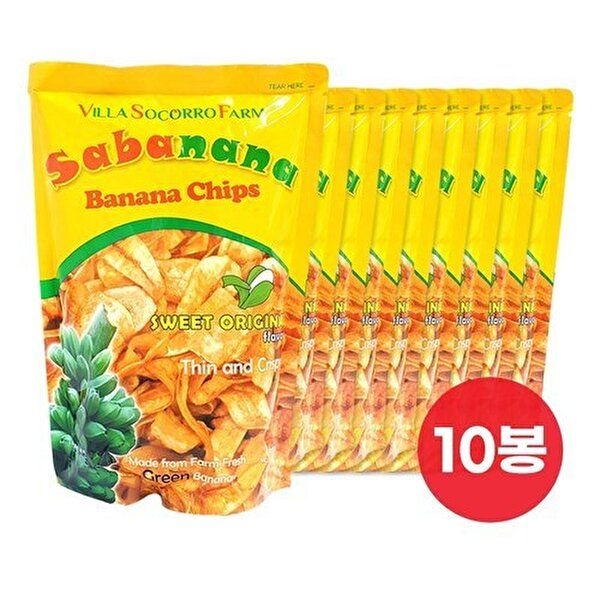 [뉴트리365]필리핀 사바나나 바나나칩 100g x 10봉