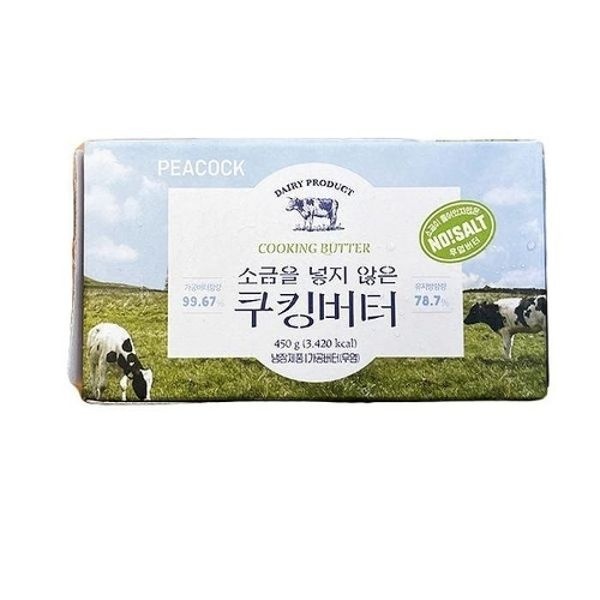 [피코크] 소금을 넣지 않은 쿠킹버터 450g ee40460