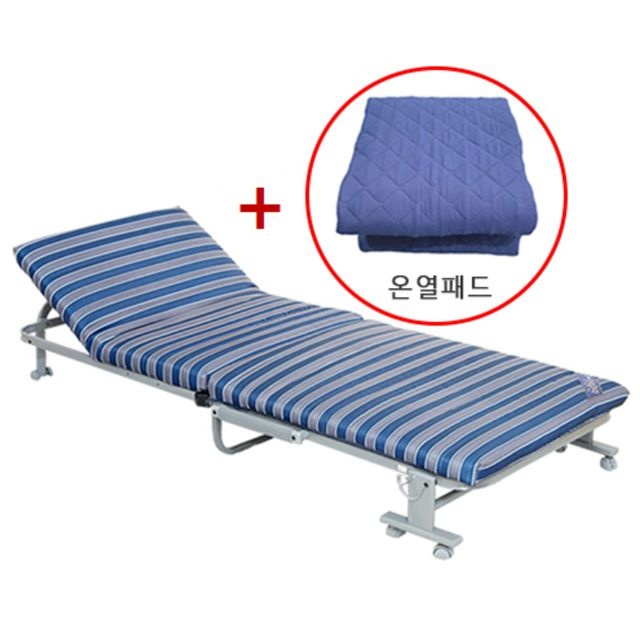 [오늘출발] (추천)라꾸라꾸 온열패드 포함 접이식 침대 싱글사이즈