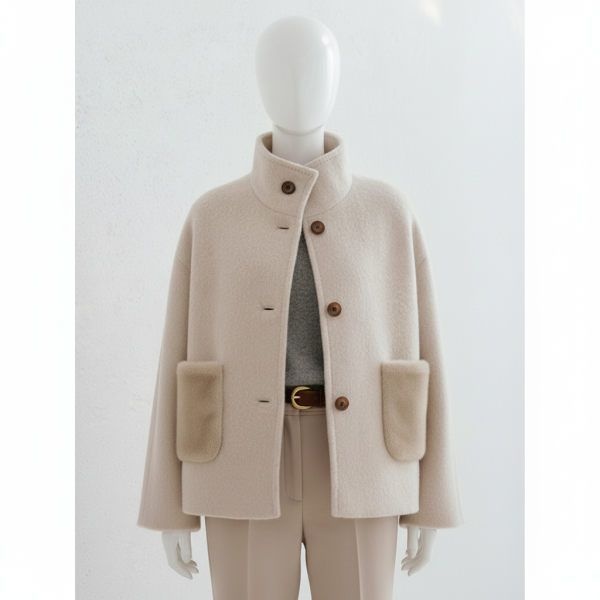 [무료배송] 바니스뉴욕 25FW 베일리 알파카 하프코트