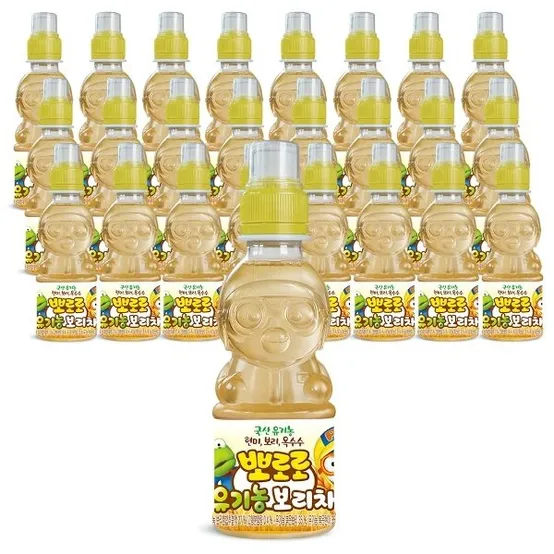 팔도 뽀로로 유기농 보리차 220ml 24개