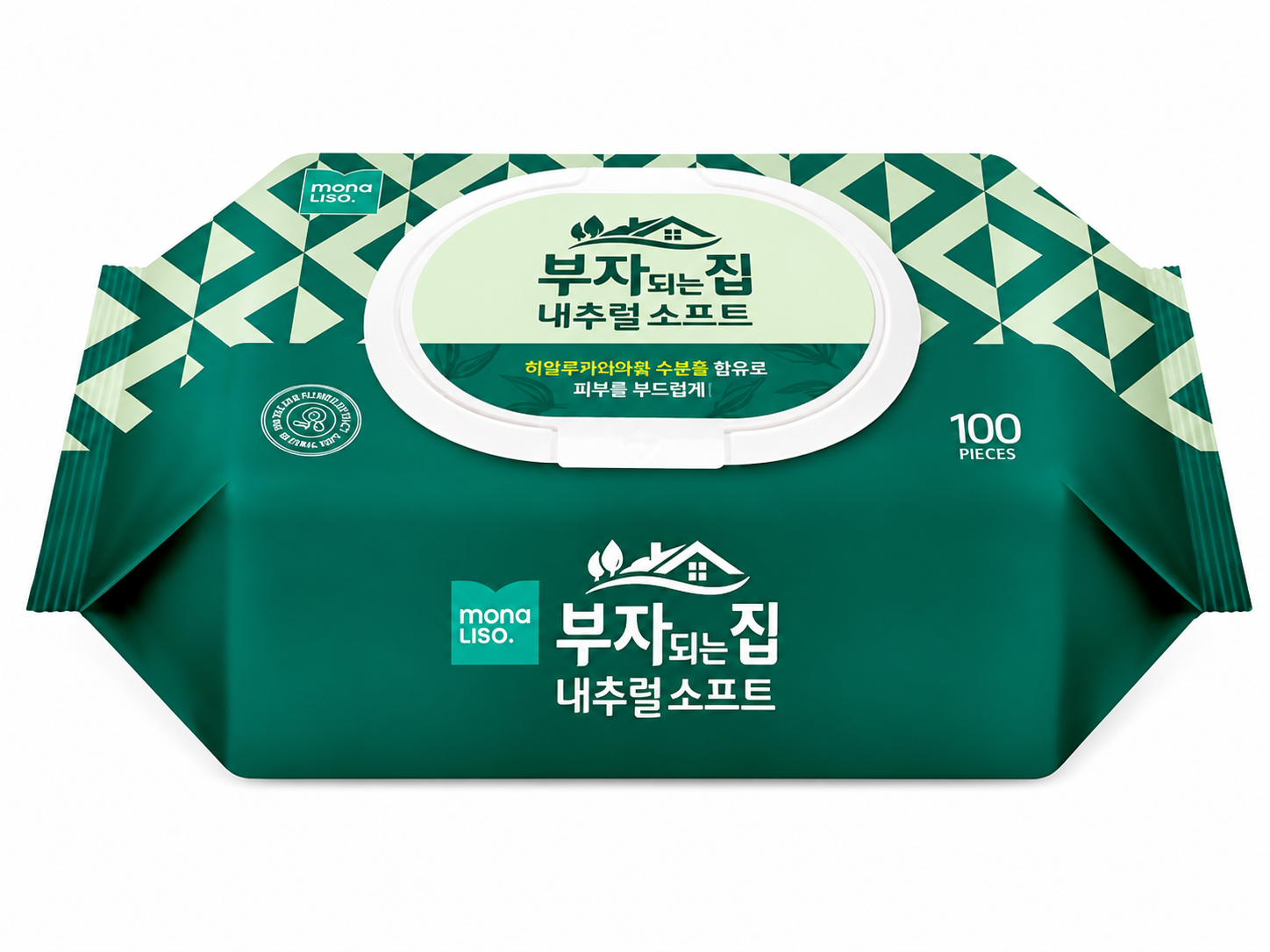 [오늘출발] 모나리자 내추럴 플러스 물티슈 캡형 100매